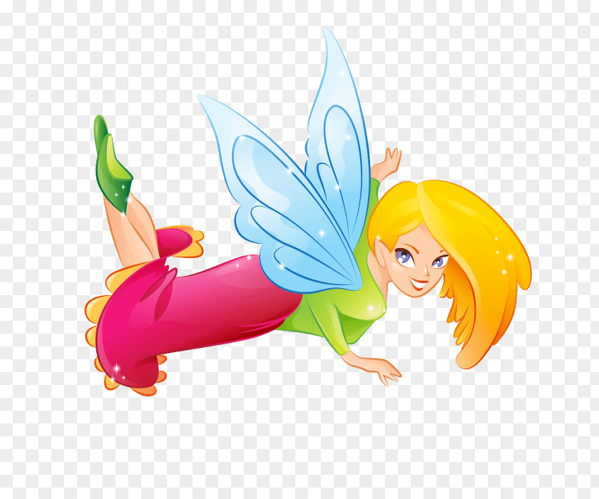 Baby Fairy The With Turquoise Hair Wall Decal Sticker PNG