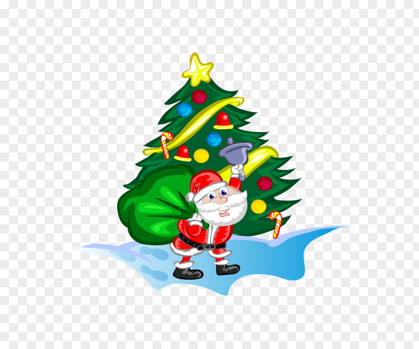 Christmas Tree Elements Santa Claus PNG