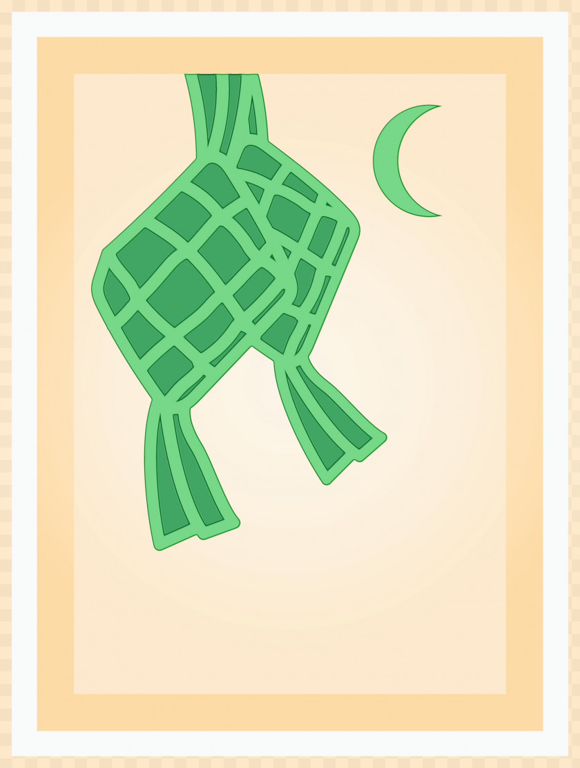 Giraffe Cartoon Green Meter Paper PNG