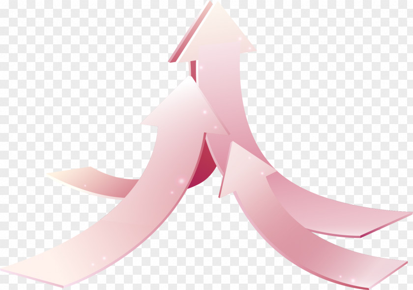 Vector Painted Pink Arrow PNG