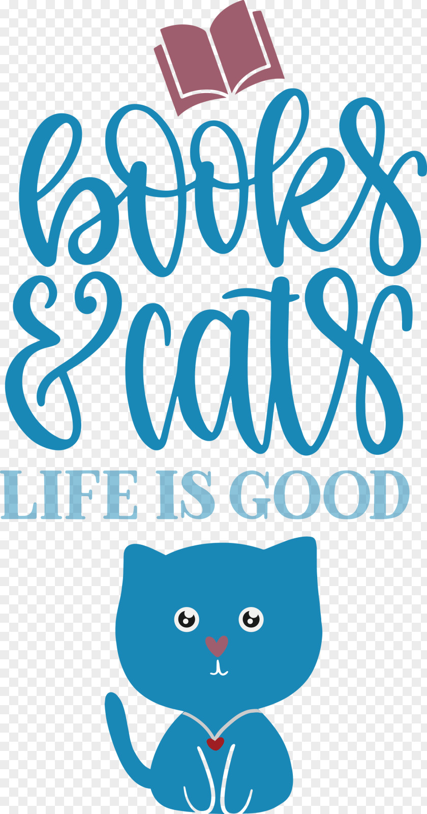 Books And Cats Cat PNG