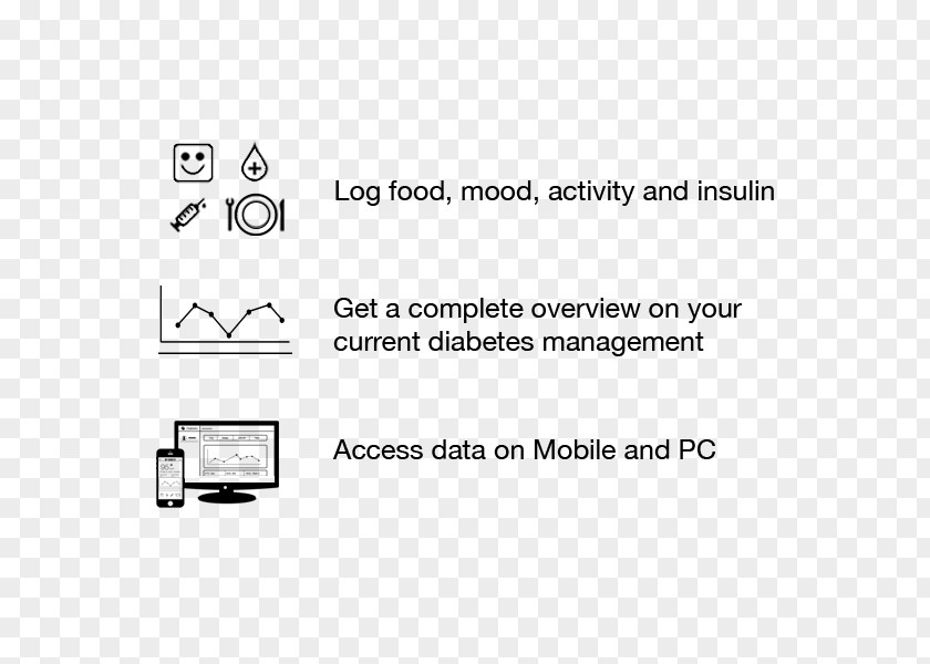 Diabetes Management Document White Logo Technology PNG