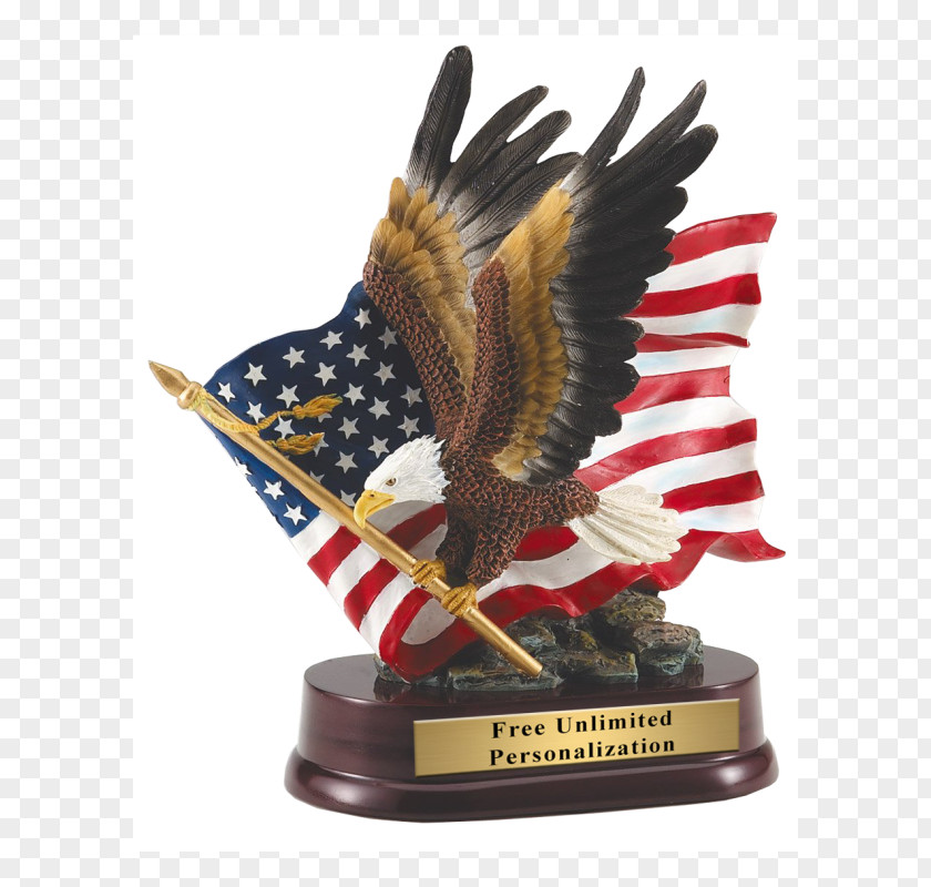 Eagle Bald Trophy Flag Of The United States Award PNG
