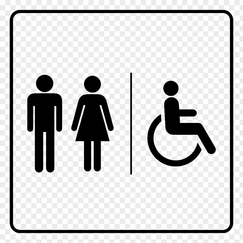 Simple Toilet Sign PNG