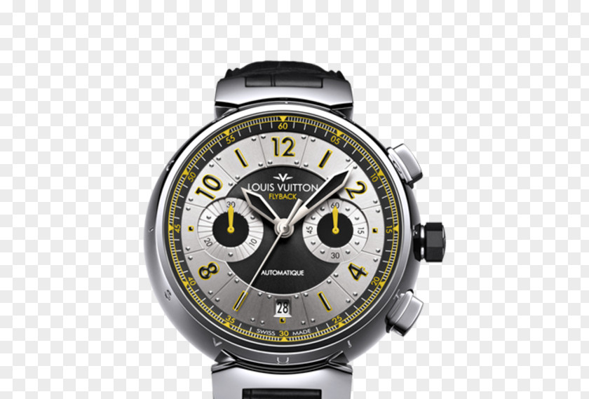 Chronograph Watch Louis Vuitton Flyback Clock PNG