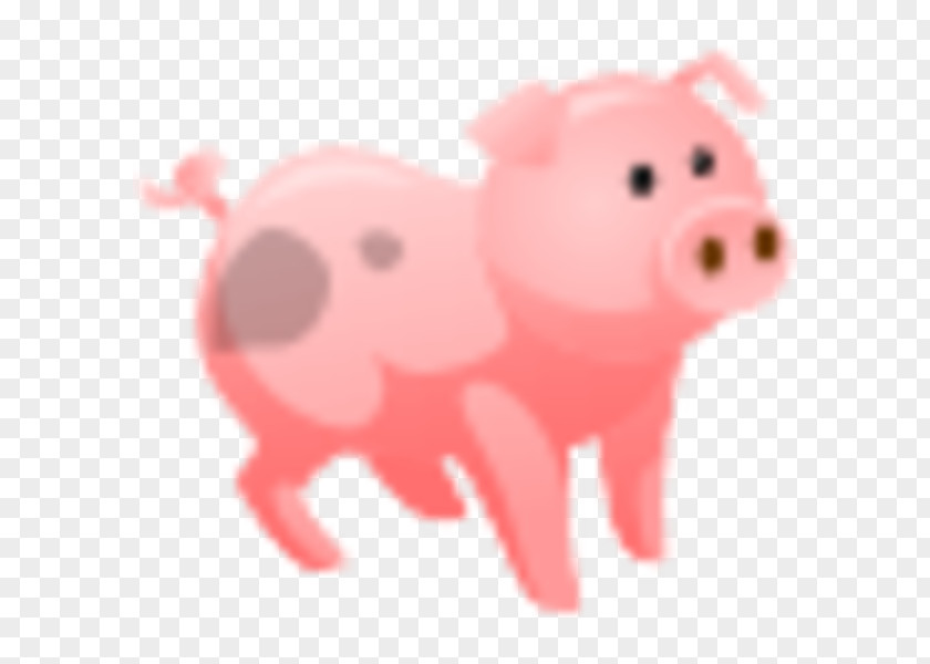 Pig Snout Cartoon Font PNG
