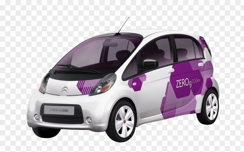 Purple Car Mitsubishi I-MiEV Citroxebn Electric Vehicle Motors PNG