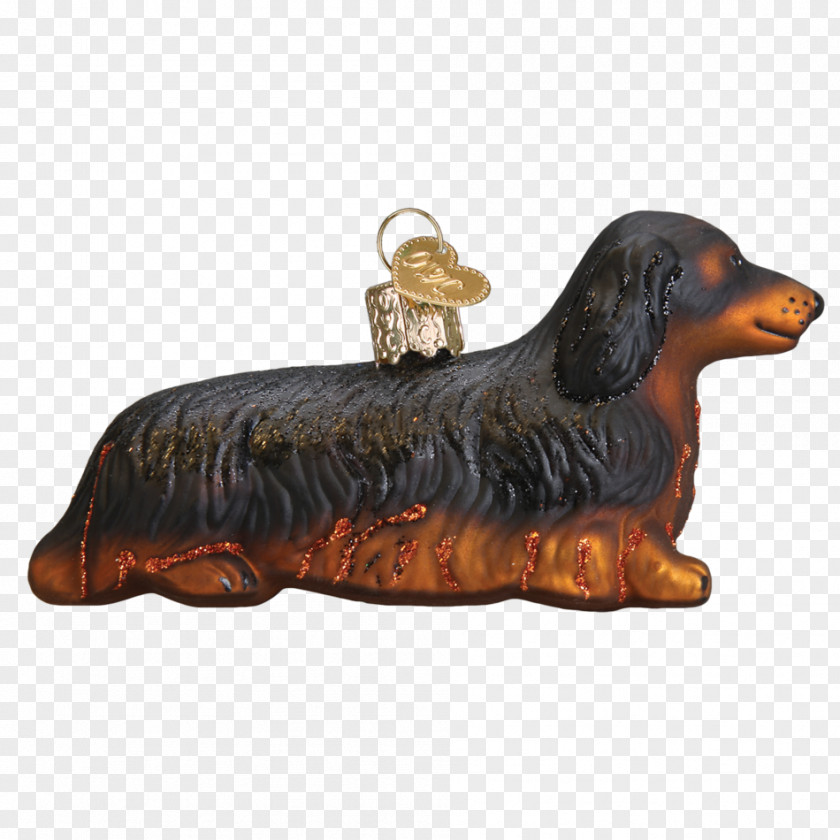 Hand-painted Food Material Dachshund Christmas Ornament Dog Breed Santa Claus PNG