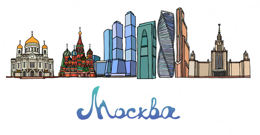 Landmarks Saint Basil's Cathedral Moscow Drawing PNG