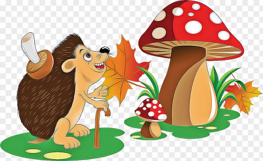 Mushroom Cartoon Squirrel Tree Eurasian Red PNG