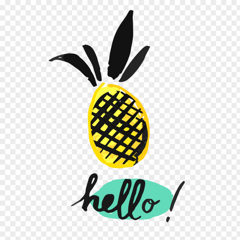 Pen And Pineapple Pattern Fruit PNG