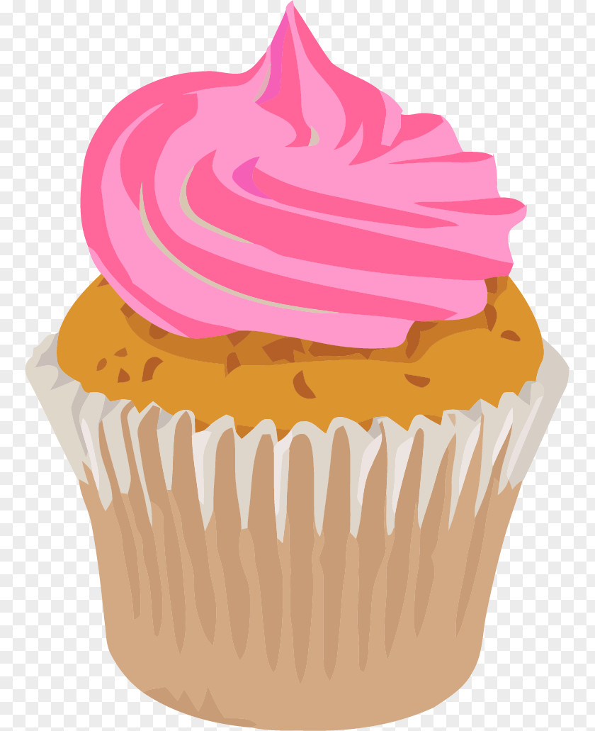 Realistic Clipart Cupcake Frosting & Icing Chocolate Cake Clip Art PNG