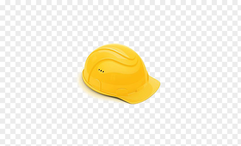 Safety Helmet Without Button Hard Hat Cap Yellow PNG