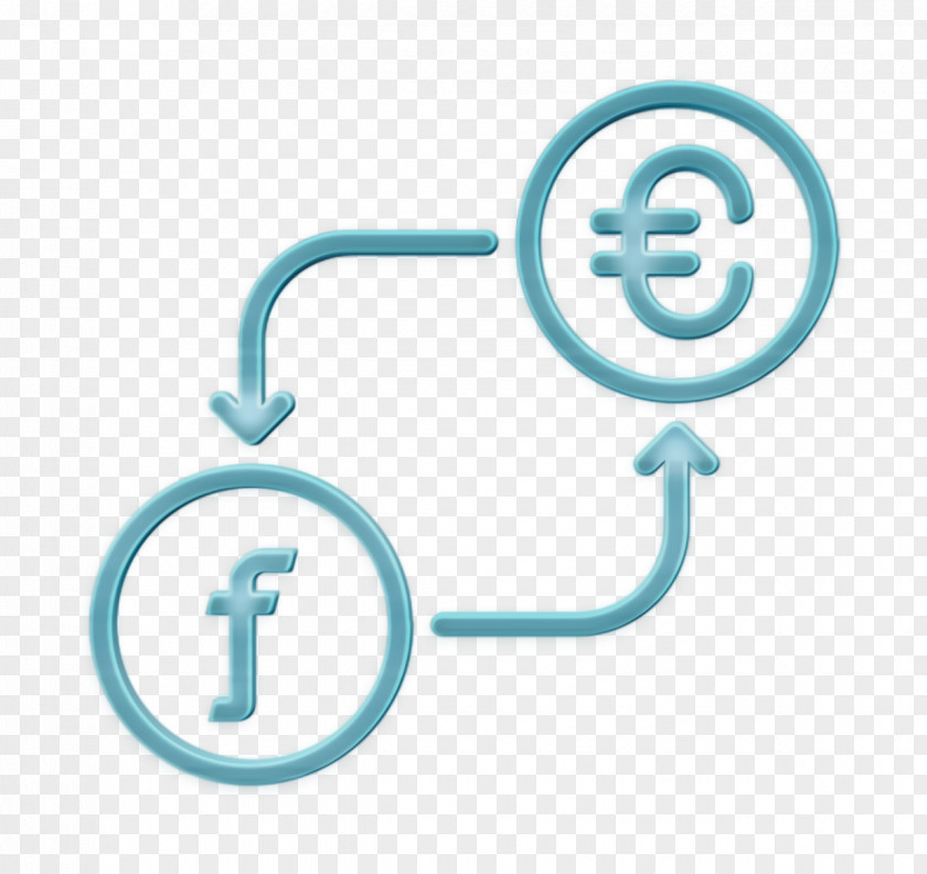 Symbol Turquoise Conversion Icon Currency Euro PNG