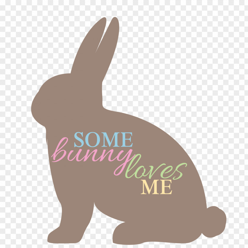 Baby Chicken Silhouette Bunny Dog Domestic Rabbit Somebunny Loves You! Canidae PNG