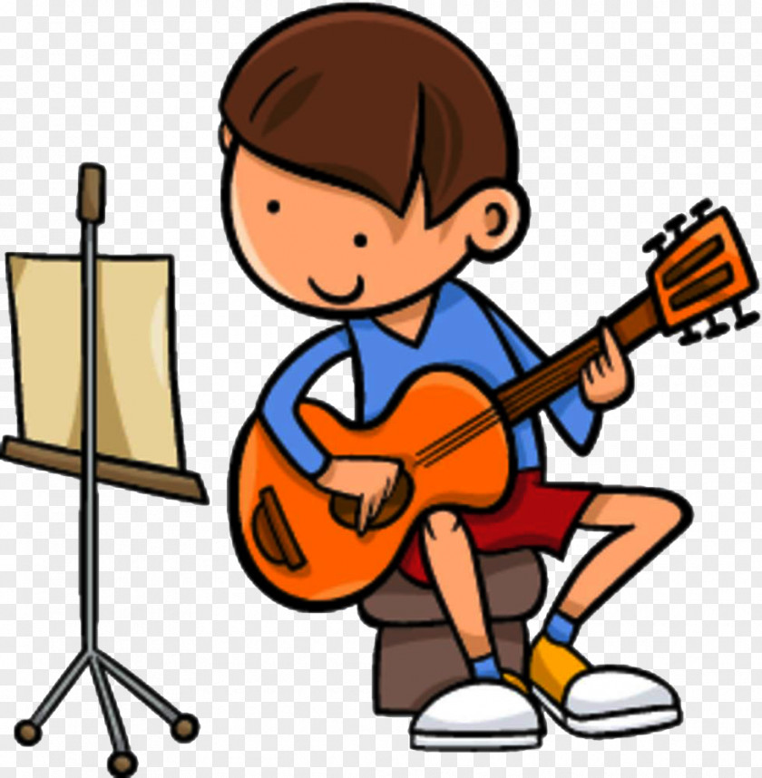 Kids Play Guitar Guitarist Clip Art PNG