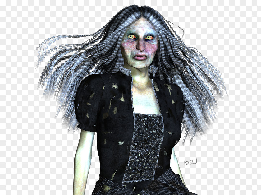 Black Hair Character Costume Fiction PNG