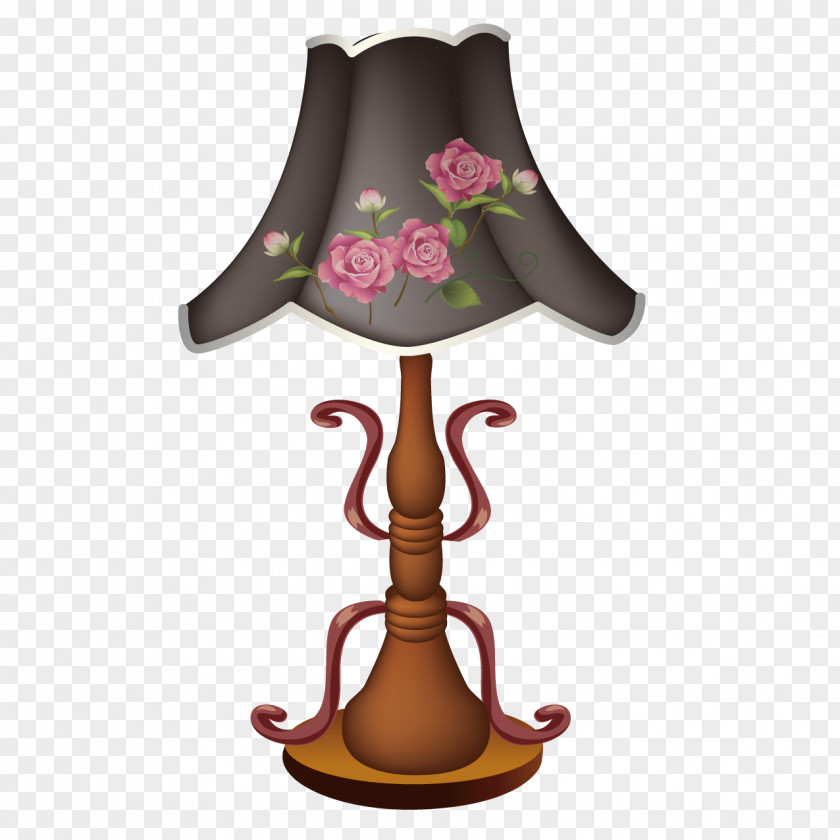 Exquisite Vintage Lamp Light Table PNG