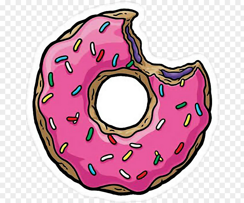 Homero Homer Simpson Dr. Hibbert Donuts Bleeding Gums Murphy Sticker PNG