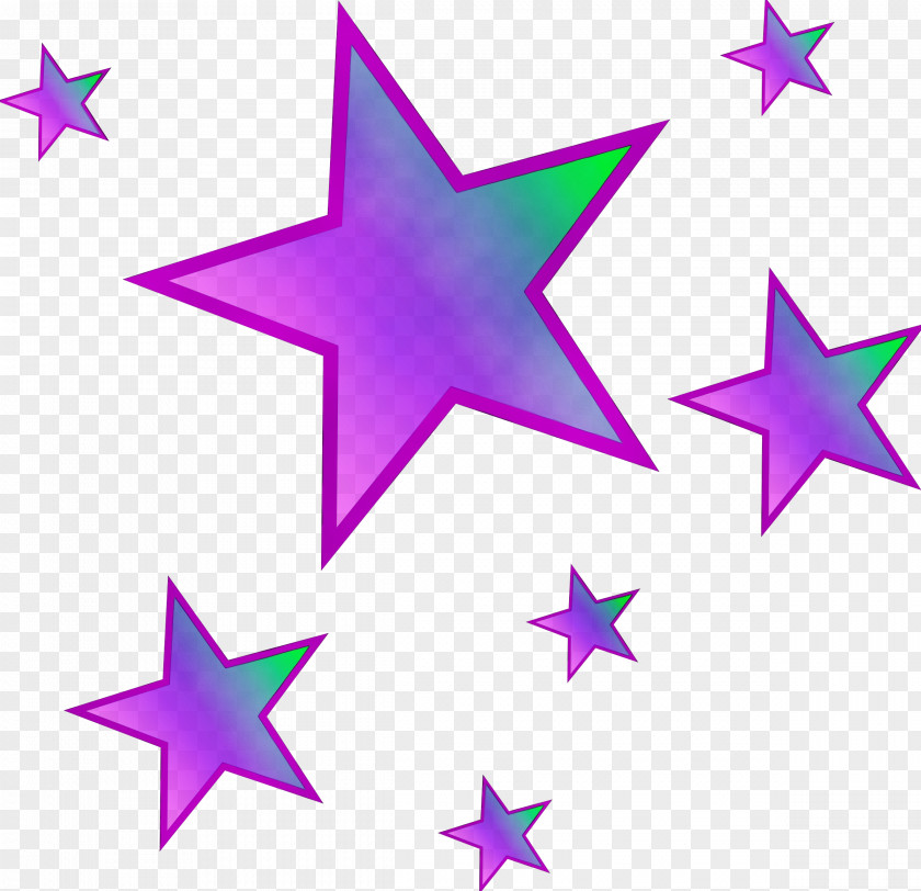 Magenta Violet Star Drawing PNG