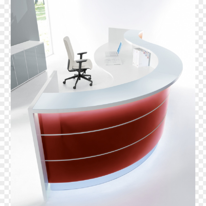 Reception Desk Furniture Office Supplies Business PNG