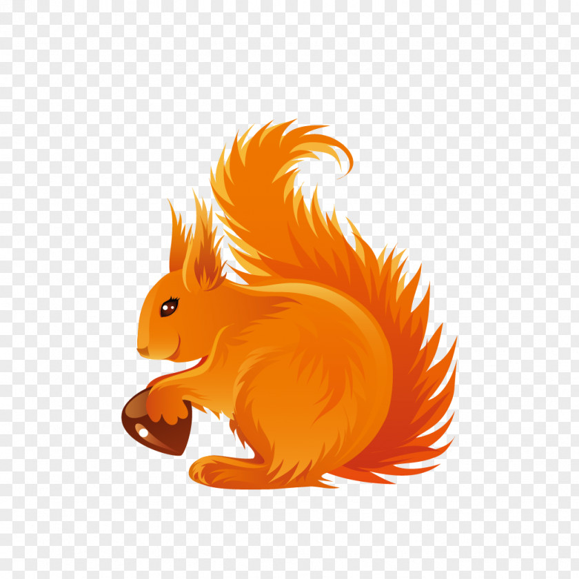 Squirrel Autumn Icon PNG