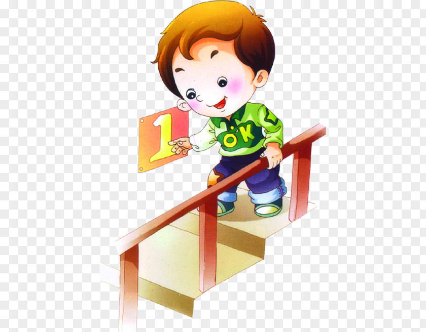 Stairs Child Illustration PNG