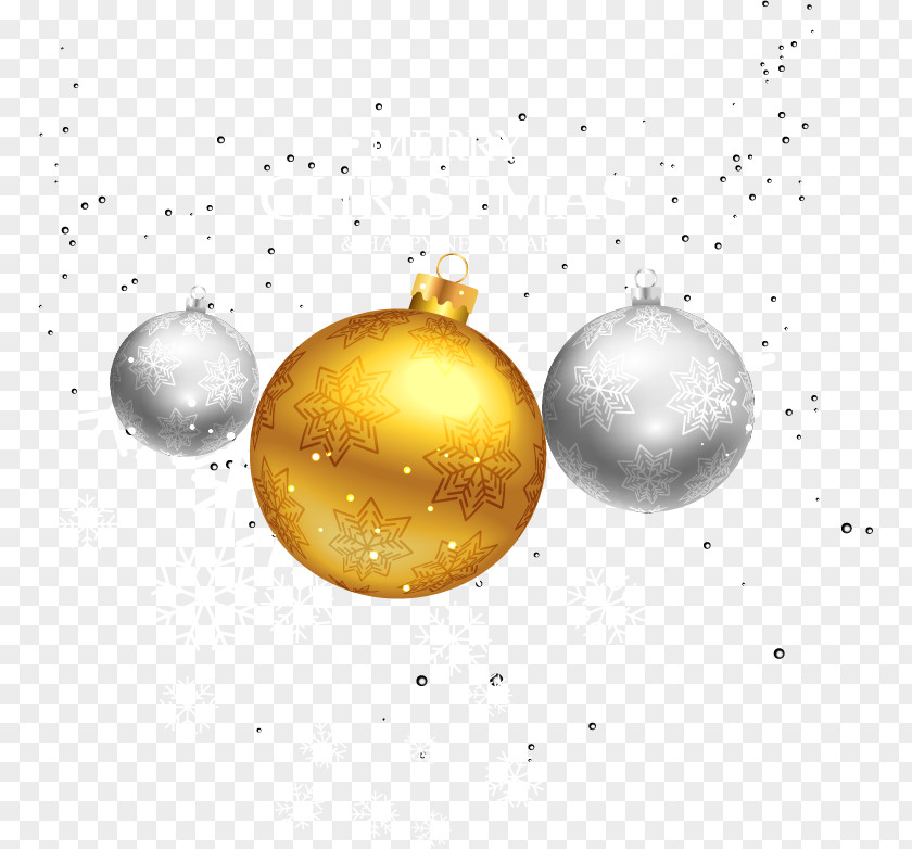 Three Christmas Balls Ball Gold Computer File PNG