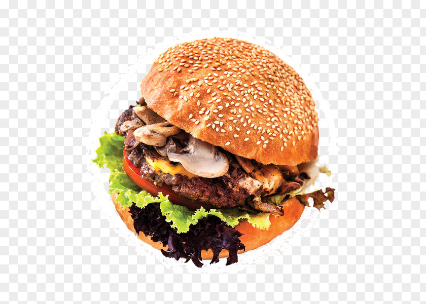 Burger And Sandwich Hamburger Veggie Breakfast Buffalo Cheeseburger PNG