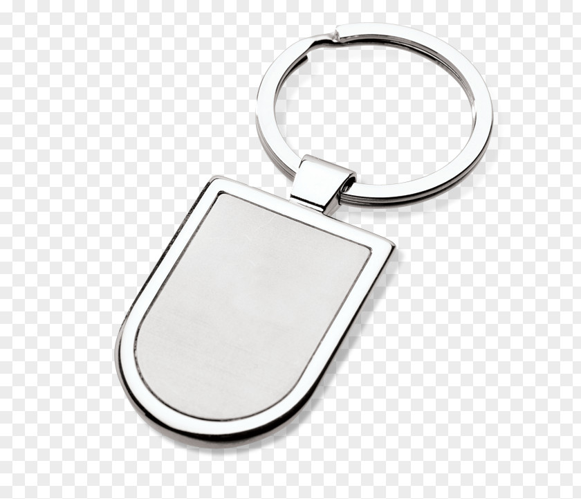 Crest Shape Key Chains Silver Material PNG
