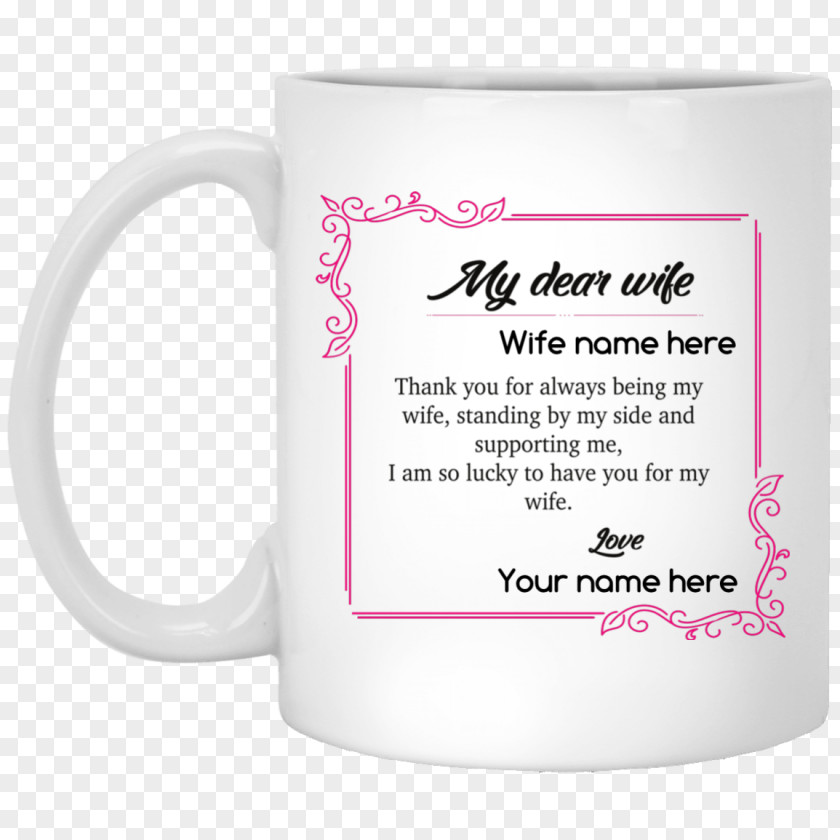 Mug Cup Wife Personalization Product PNG
