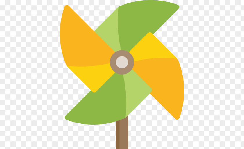 Pinwheel Propeller Green PNG