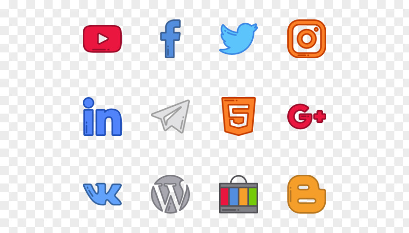 Social Media Pack Brand Logo Technology PNG