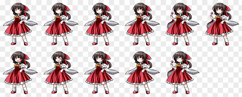 Sprite Reimu Hakurei Touhou Project Video Game Character PNG