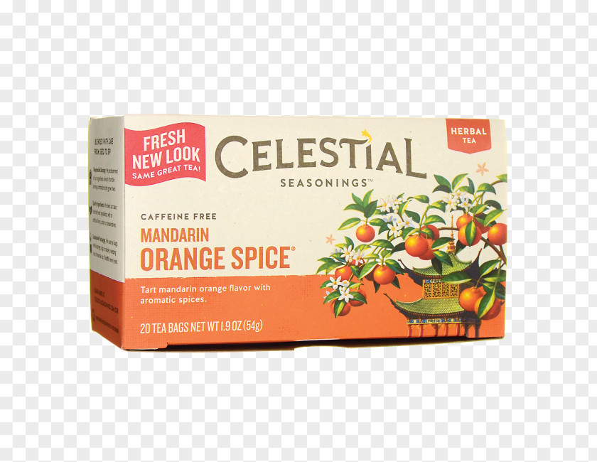 Mandarin Orange Herbal Tea Masala Chai Indian Cuisine Celestial Seasonings PNG