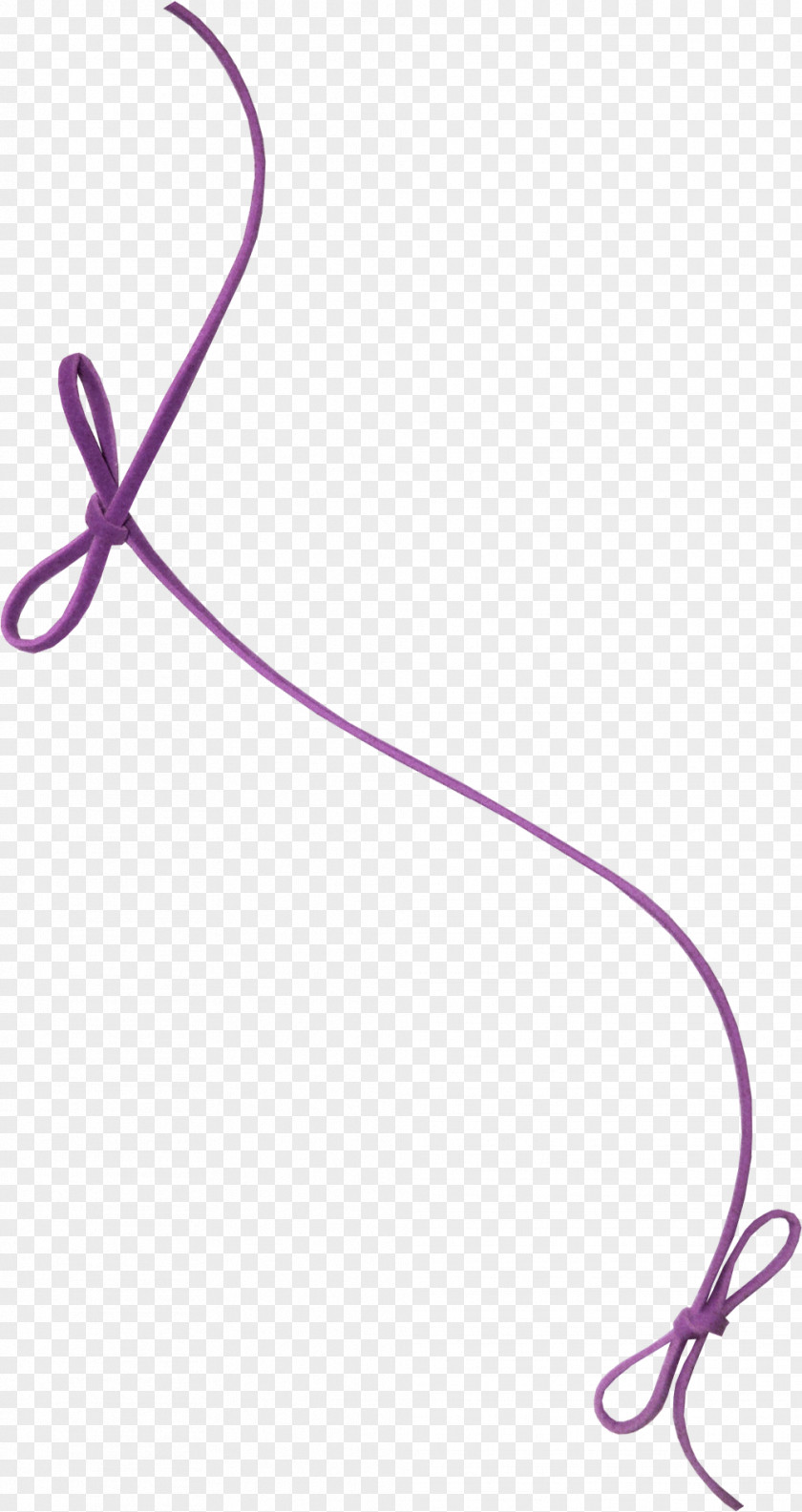 Purple Bow Rope PNG
