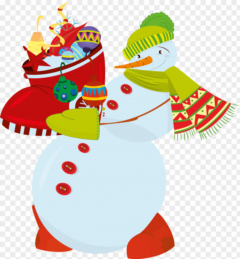 Snowman Christmas Decoration Gift Holiday PNG