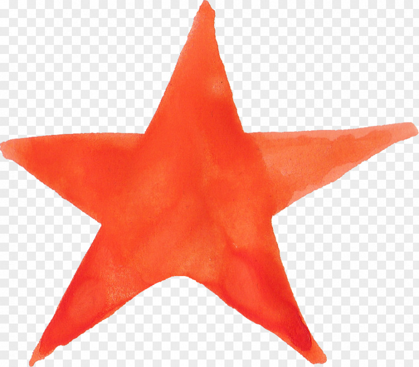 Watercolor Star Glitter Barnstar PNG