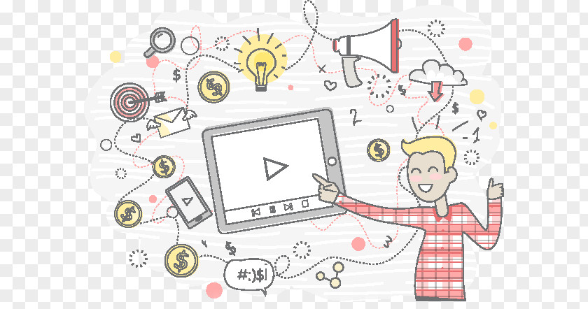 Animated Film Whiteboard Animation Video PNG