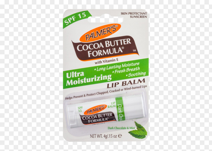 Chocolate Lip Balm Sunscreen Palmer's Cocoa Butter Formula Concentrated Cream Daily Skin Therapy PNG