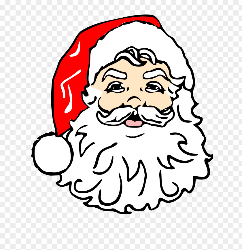 Christmas Cat Clipart Santa Claus Face Clip Art PNG