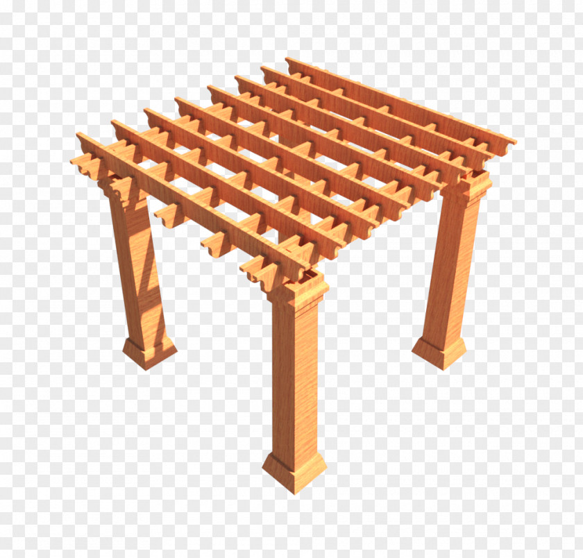 Table Pergola Wood Beam Window PNG