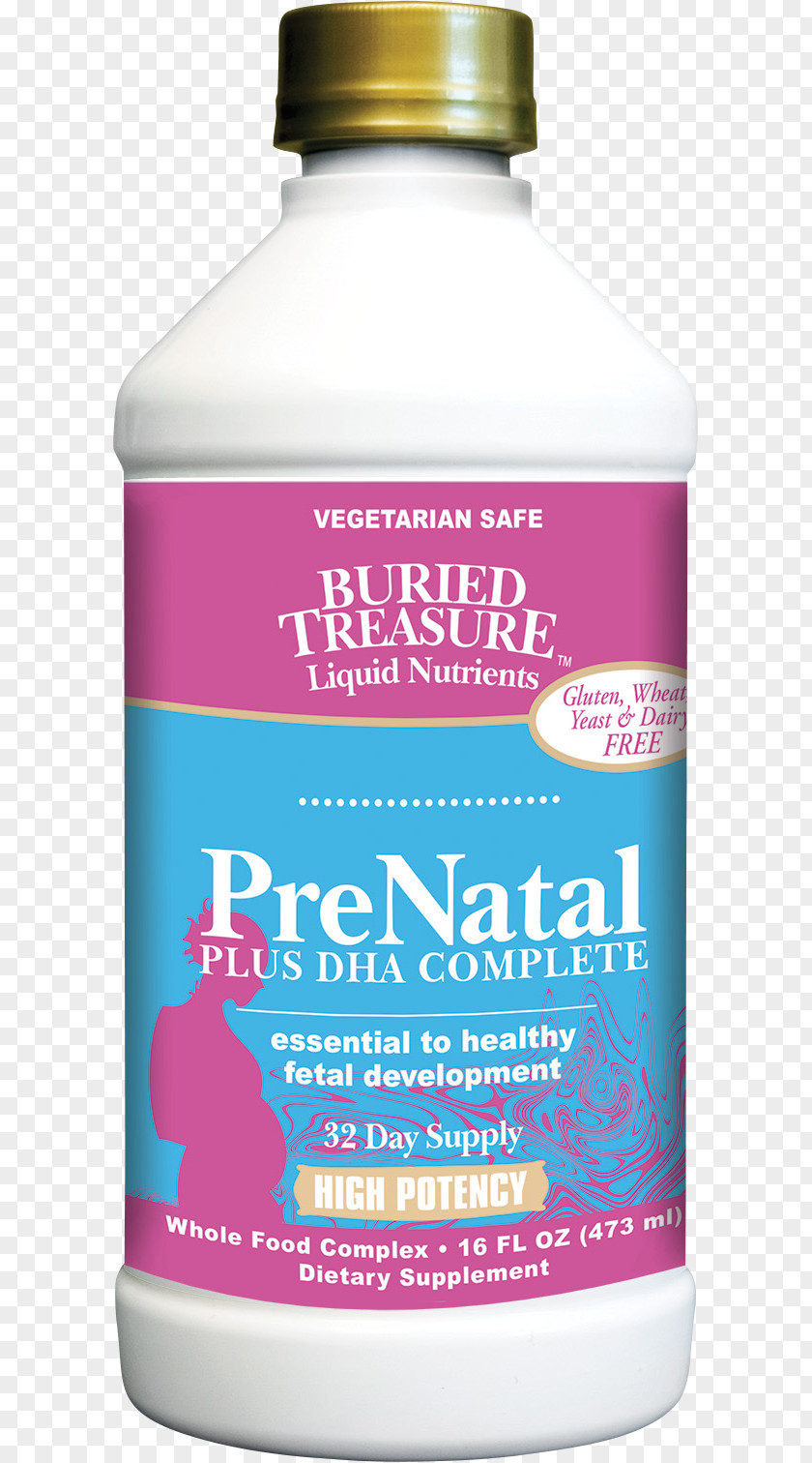 16 Fl Oz Buried Treasure Prenatal Complete Supplement CareBuried Dietary Vitamins Plus DHA PNG
