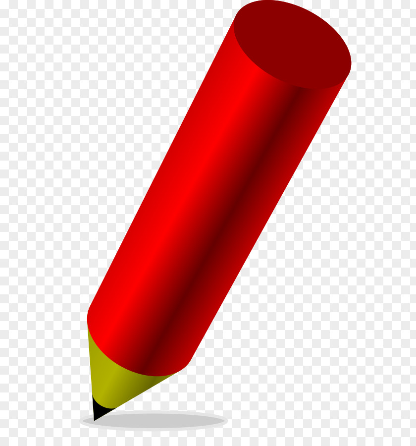 A Picture Of Pencil Red Drawing Clip Art PNG
