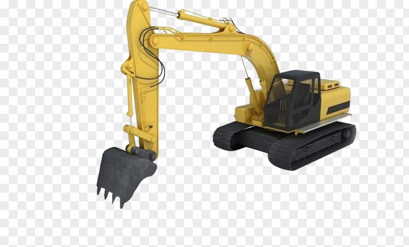 Excavator 3D Modeling Computer Graphics Cinema 4D Wavefront .obj File PNG