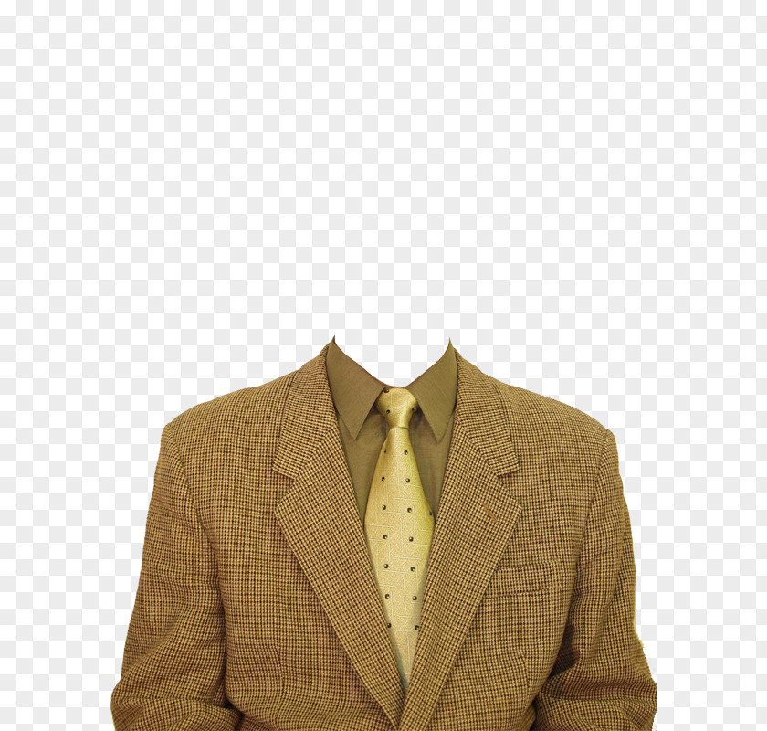 Brown Suit Template Image Editing PNG
