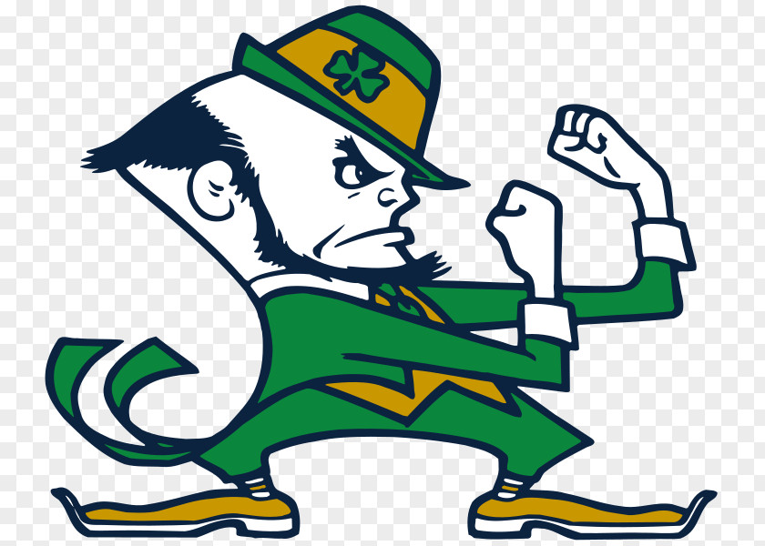 Fight Notre Dame Fighting Irish Football Leprechaun Mascot Chief Wahoo Symbol PNG