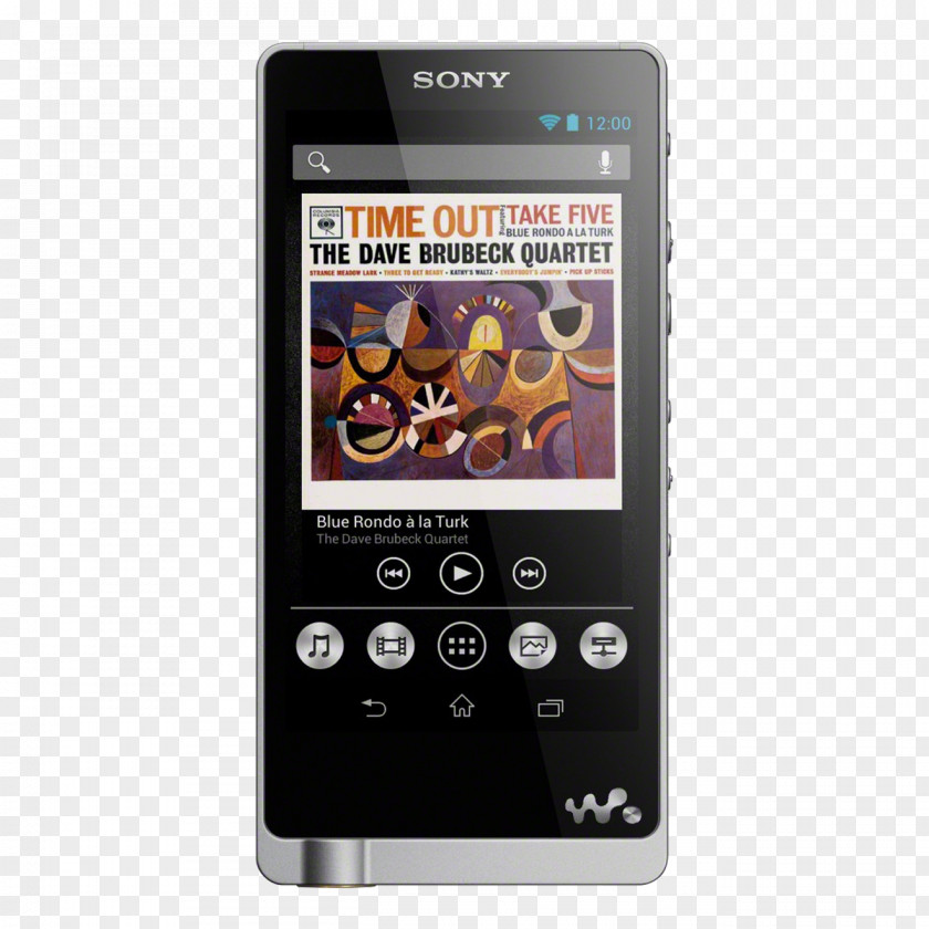 Headphones Digital Audio Sony Walkman NWZ-ZX1 High-resolution Portable Media Player PNG