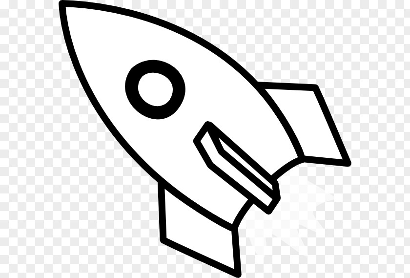 Robot Clipart Rocket Spacecraft Black And White Clip Art PNG