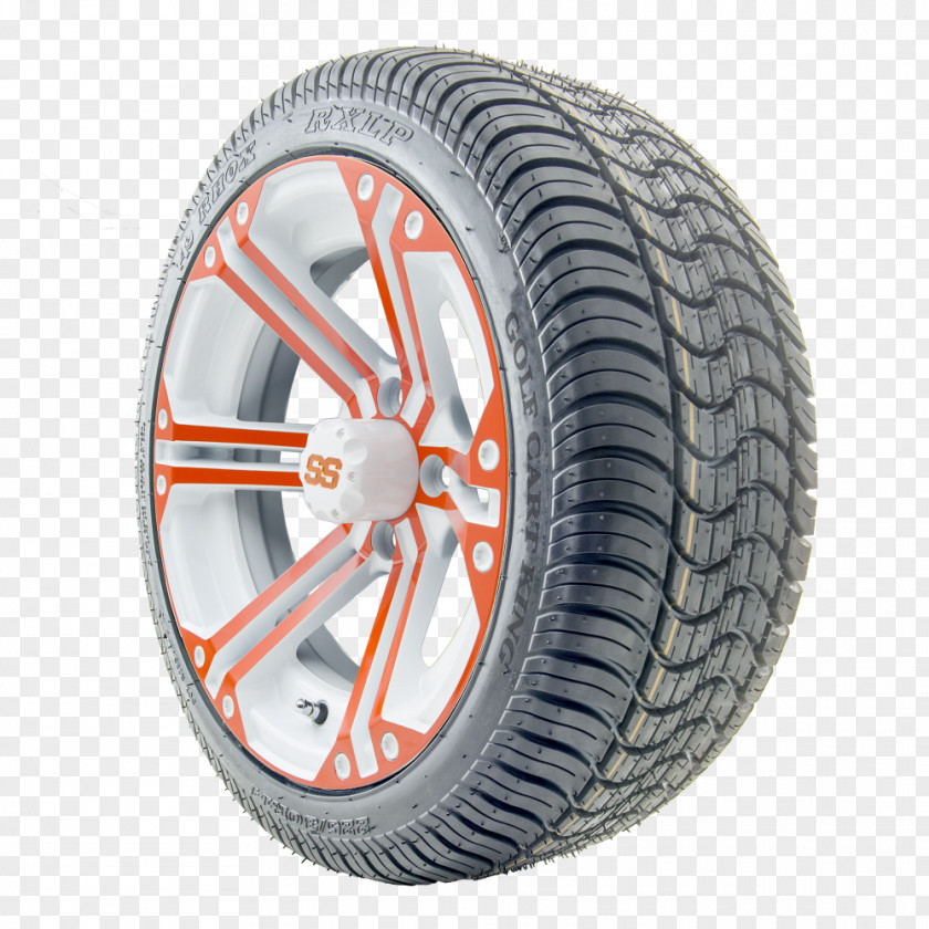 Car Tread Golf Buggies Spoke Wheel PNG